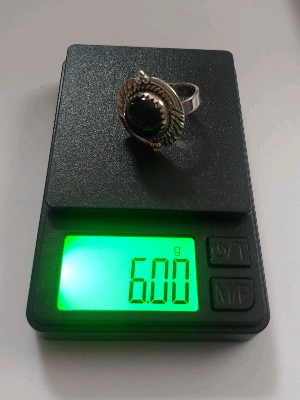 Black Onyx Gemstone Handmade 925 Sterling Silver Jewelry Ring Size 5 & 6.00 G