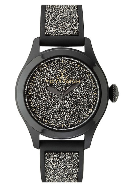 Toy Watch GL02BK Women’s Glitter Black White Swarovski Crystal Watch F2220