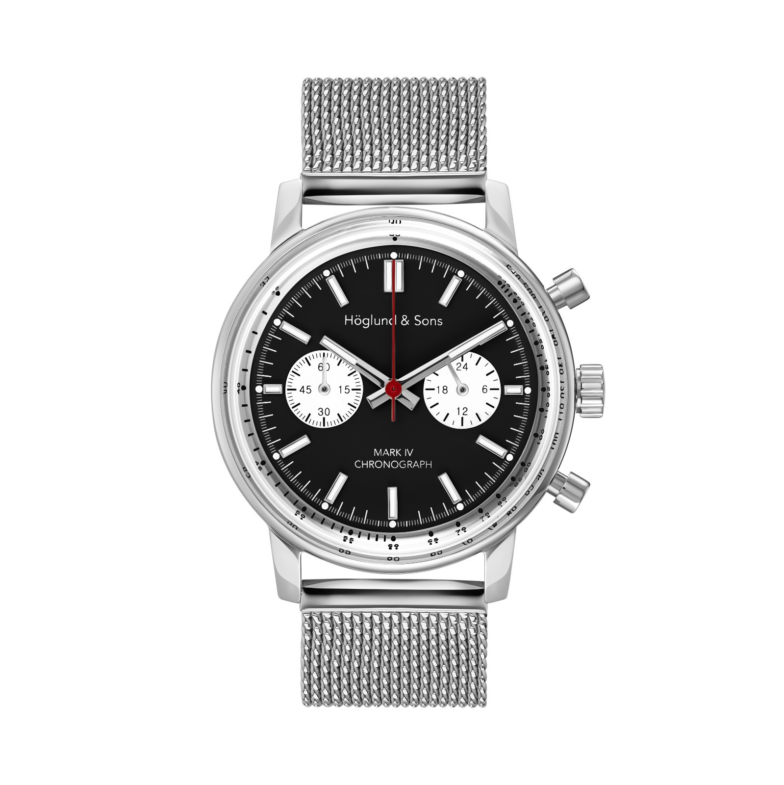 Höglund & Sons Mark IV Chronograph Seiko VK64 Mecha Quartz Reverse Panda Dial