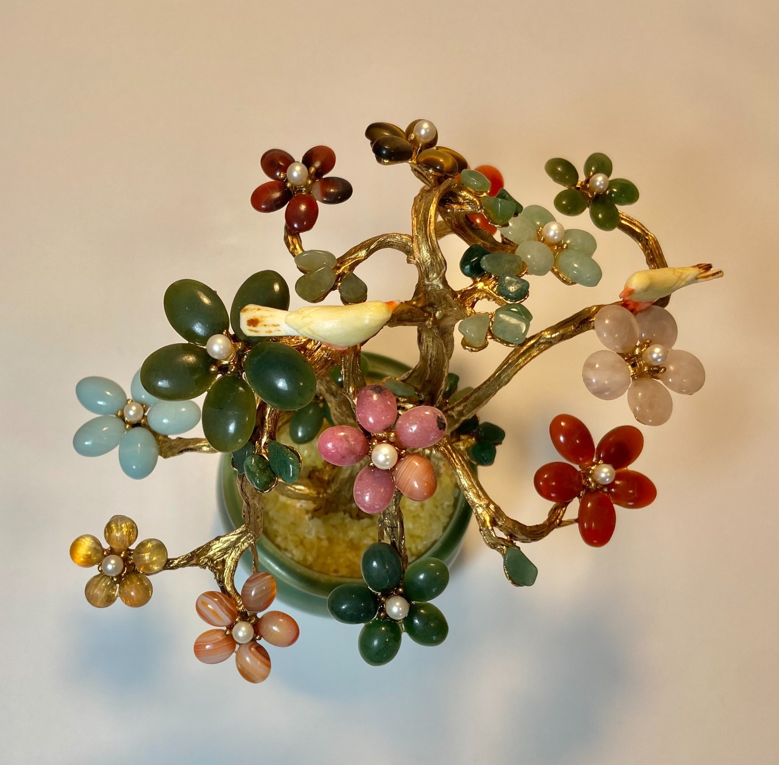 AUTHENTIC SWOBODA GEM TREE ~ MULTI-STONE, BIRD ON TREE~STUNNING!