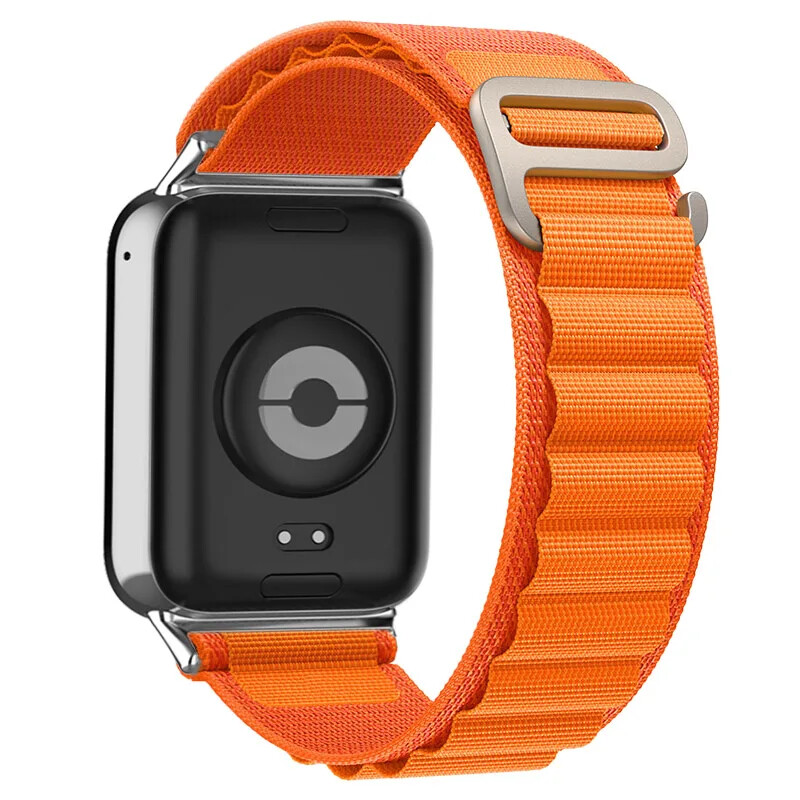 Weave Nylon Wristband Strap for Xiaomi MiBand 8 9 Pro Red Mi Watch 4 Fabric Band