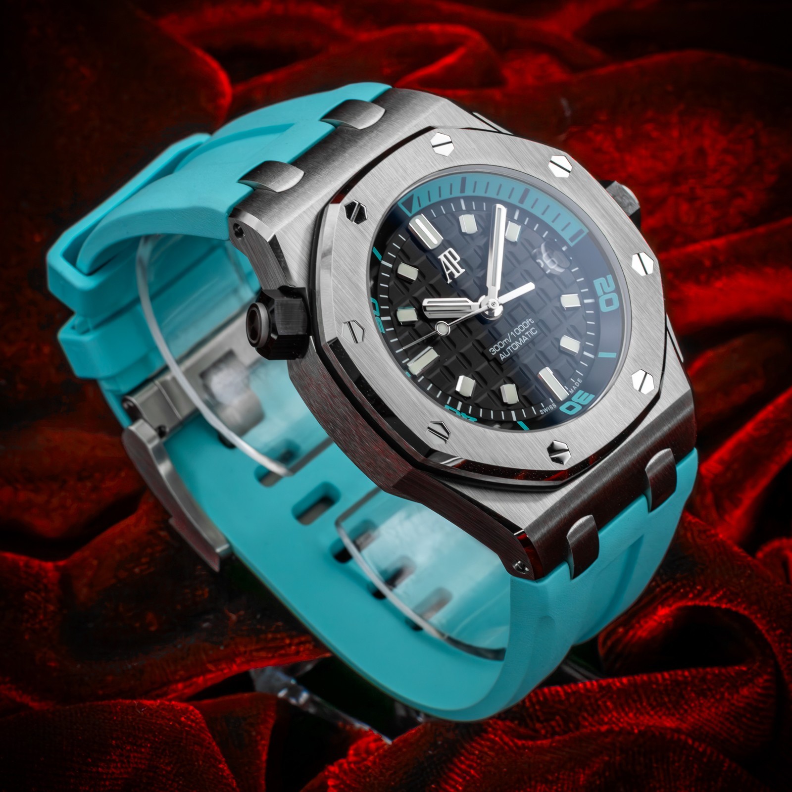 Audemars Piguet Royal Oak Offshore Diver Turquoise 42mm 15720ST.OO.A355CA.01