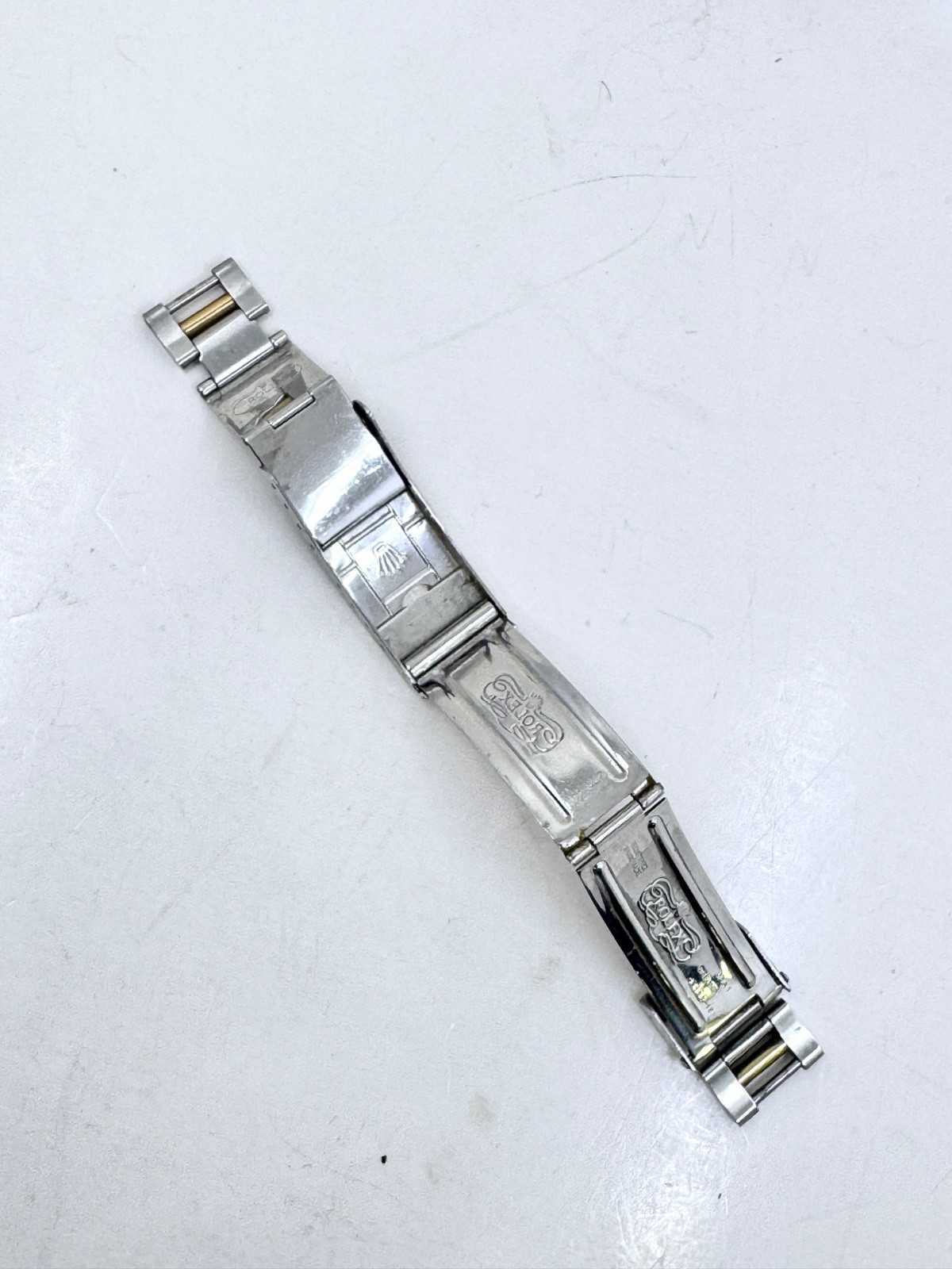 Rolex flip lock Clasp for Steel & Gold Oyster Bracelet Code 93153 18 year 1996