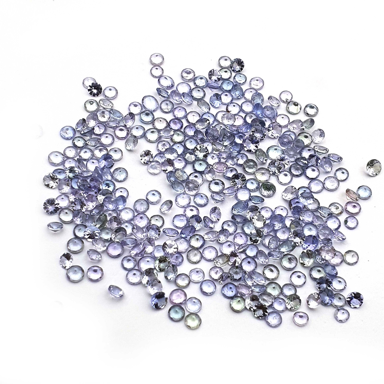 Natural Tanzanite Round Faceted Loose Gemstone Lot 100 Pcs 3 MM