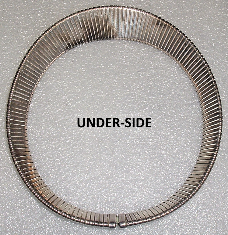 Vintage 1950-60s ‘STERLING’ Egyptian Cleopatra Choker NECKLACE 16″ HEAVY 77.4gr