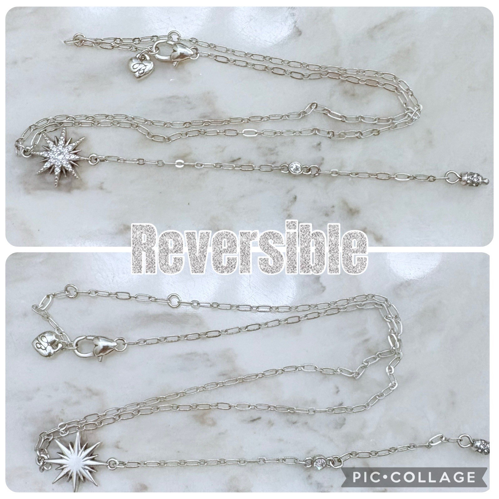 Brighton Crystal Radiant Star Convertible Lariat Style Necklace NWOT