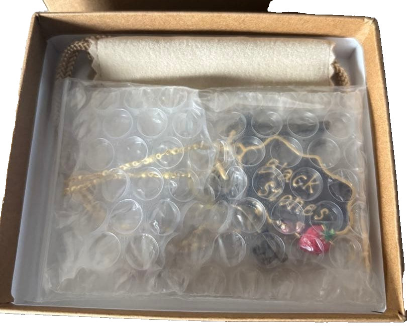 NANA x Q-pot Black Stones Necklace Ai Yazawa Exhibition Limited New