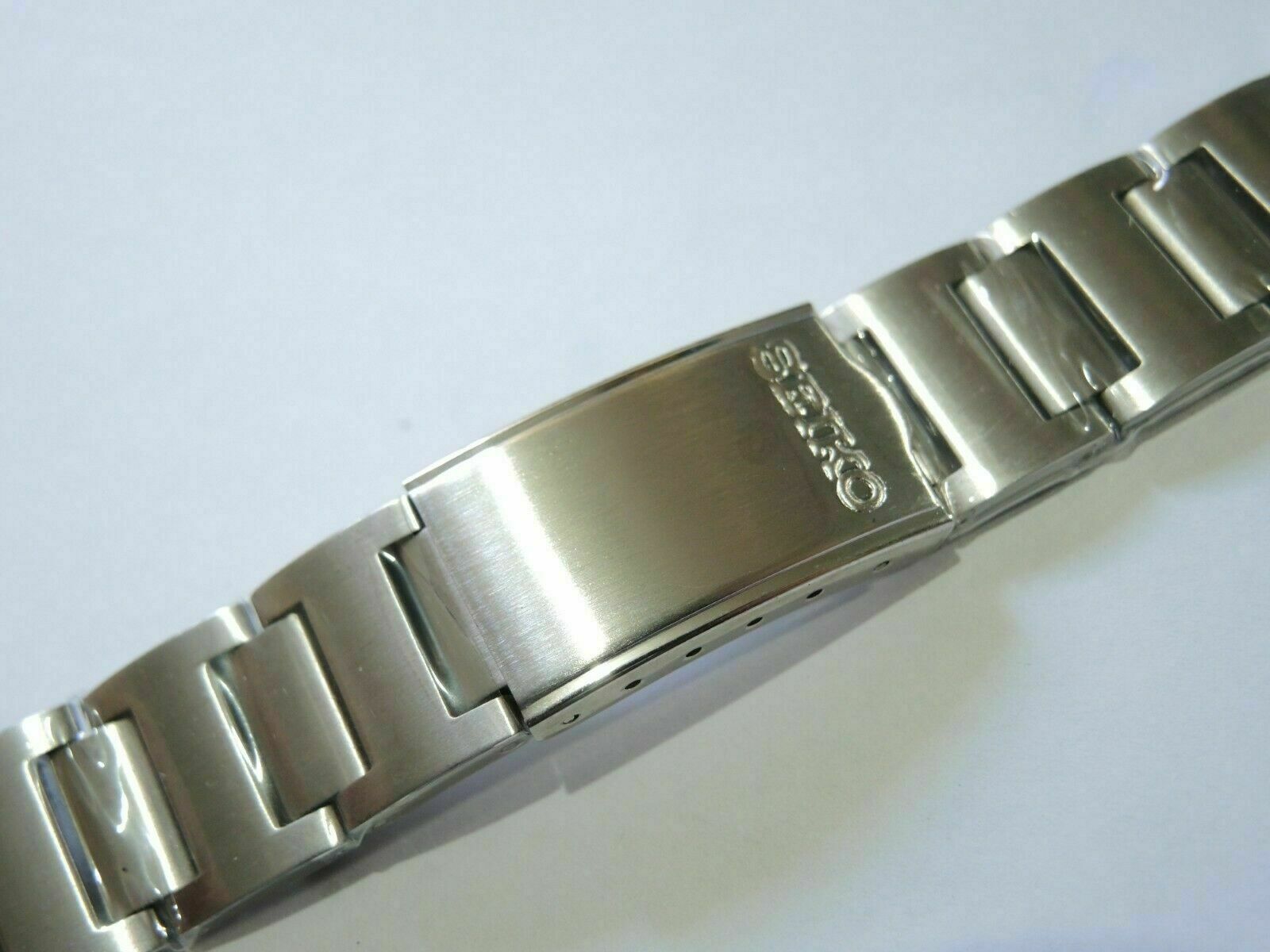 NEW 19MM STAINLESS SOLID BRACELET VINTAGE POGUE 6139-6002/6005 CHRONOGRAPH WATCH
