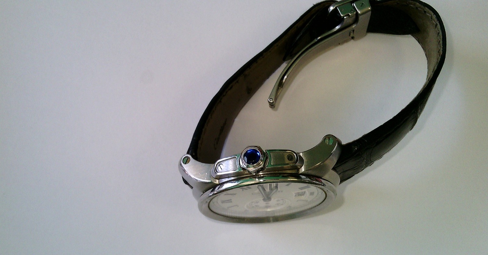 2017 Cartier Calibre de Cartier 42mm. Auto. Leather. FULL SET. NEEDS WORK.