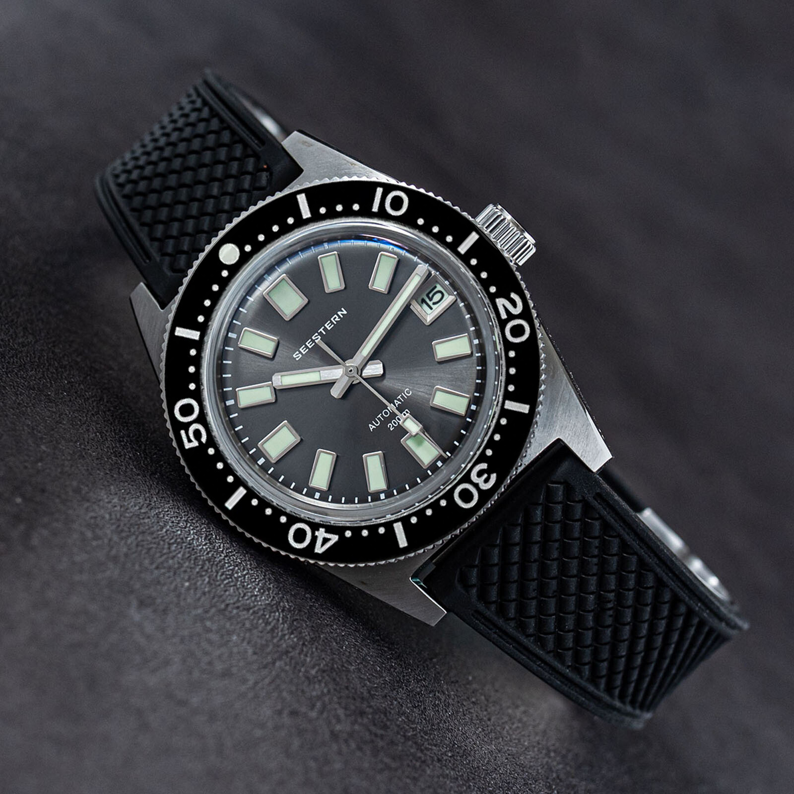Seestern V3 62MAS 20ATM Genuine Ceramic Bezel 200m DIVER’S Watch SE2021-D62S-SK