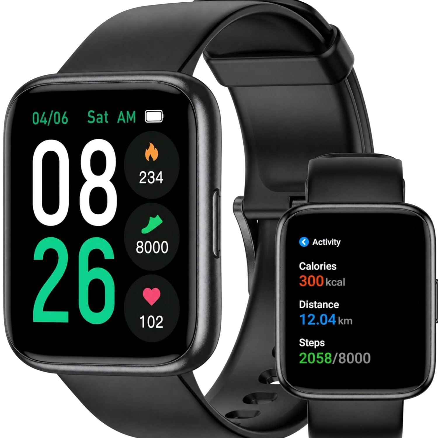 Pedometer Watch Senior Friendly No App/Phone Required, Waterproof Fitness Tra…