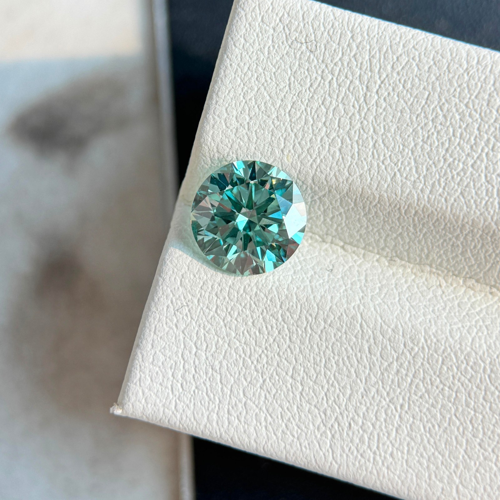5 CT Natural Green Diamond Round Cut 11.50mm VVS1 D Grade Certified Stone A95