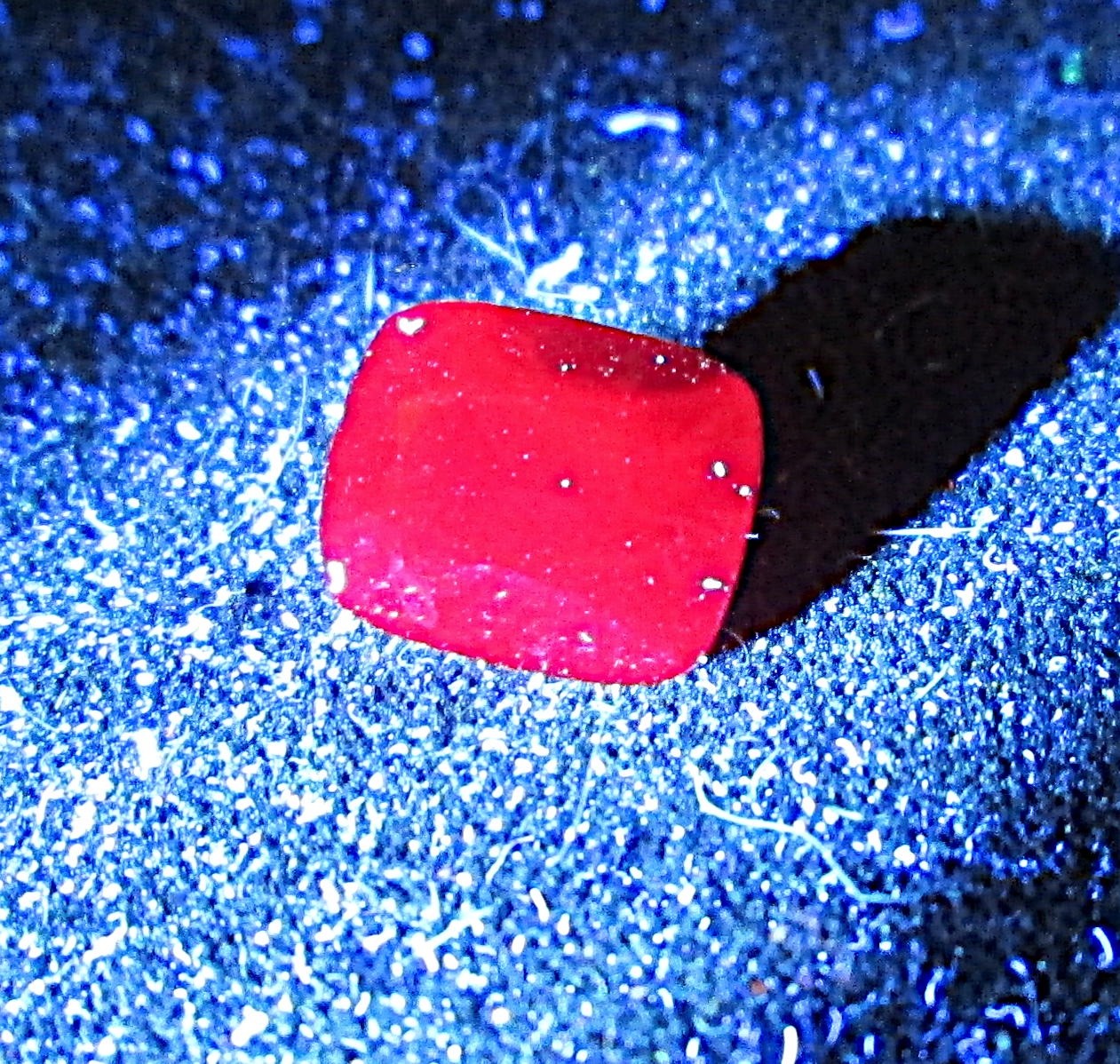 STRIKING 2.56 CT NATURAL NOBEL RED SPINEL FACETED CUSHION CUT MYANMAR