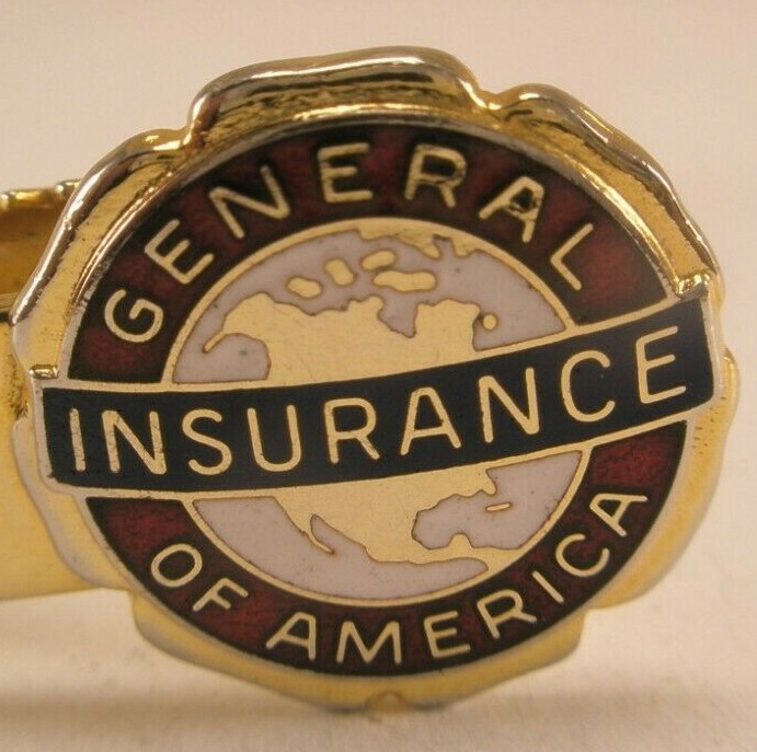 General Insurance of America Vintage KINNEY CO Tie Bar Clip