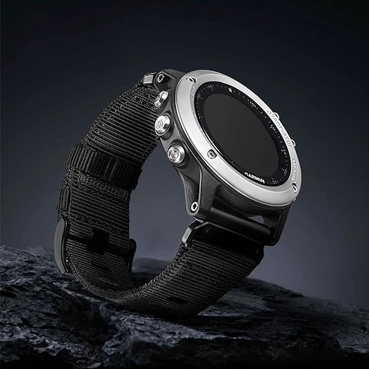 Garmin Fenix 7X 6X 5X Pro QuickFit 22mm 26mm Braided Nylon Watch Strap Band