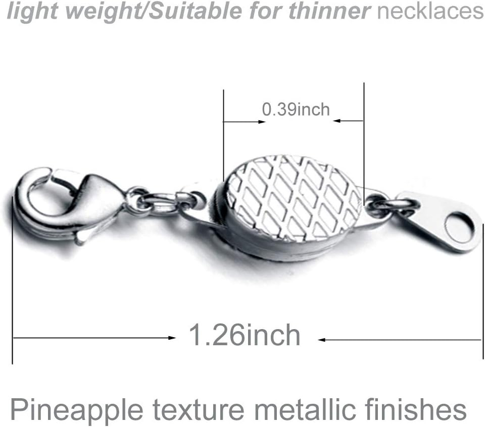 Locking Magnetic Jewelry Clasps, Gold & Silver Lobster Style Extenders