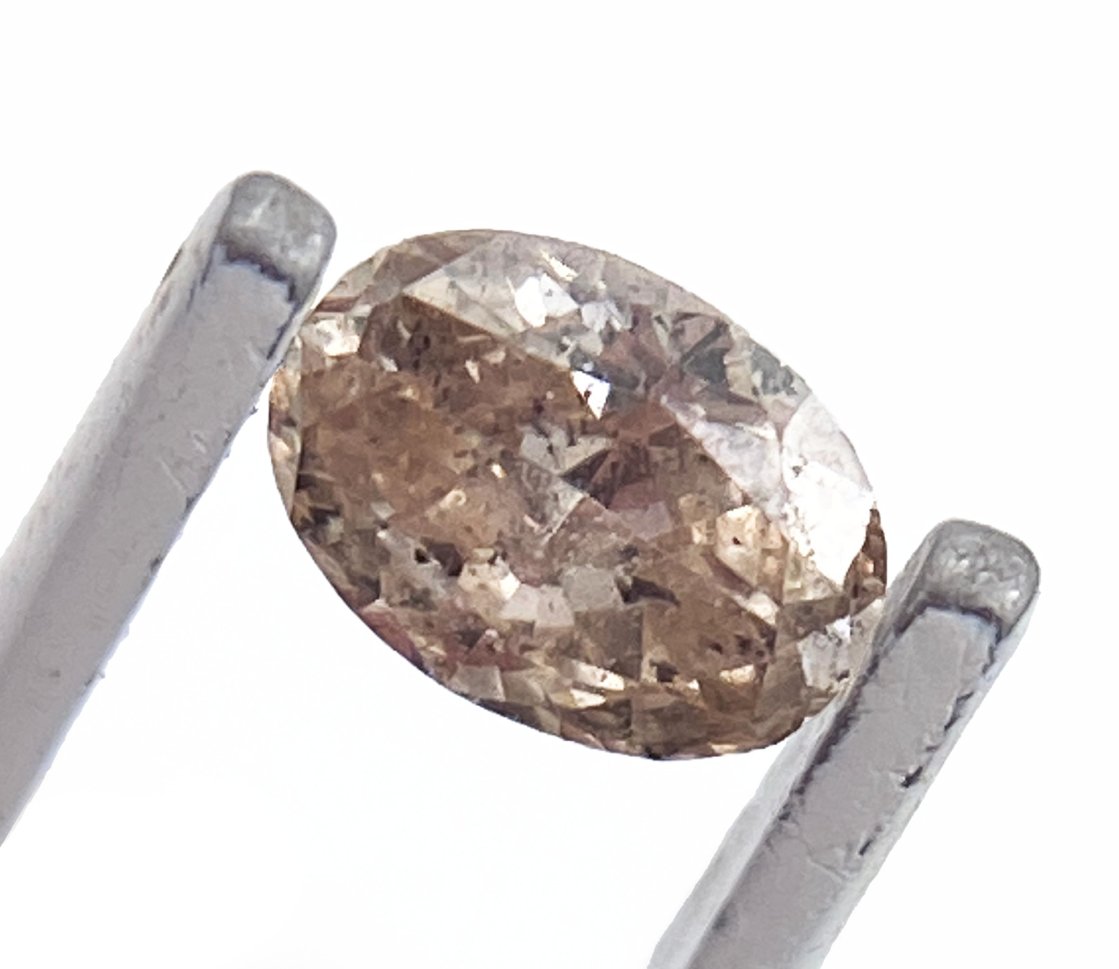 Natural Fancy Brown Salt & Pepper Diamond 0.15ct Oval Brilliant 4.2 x 3mm