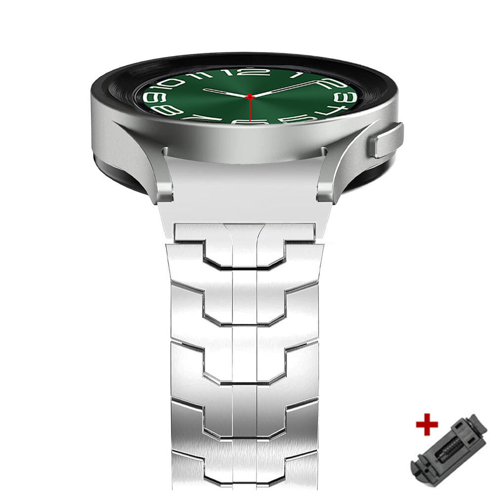 No gaps Metal Band Strap For Samsung Galaxy Watch 4 5 6 40/42/43/44/45/46/47mm