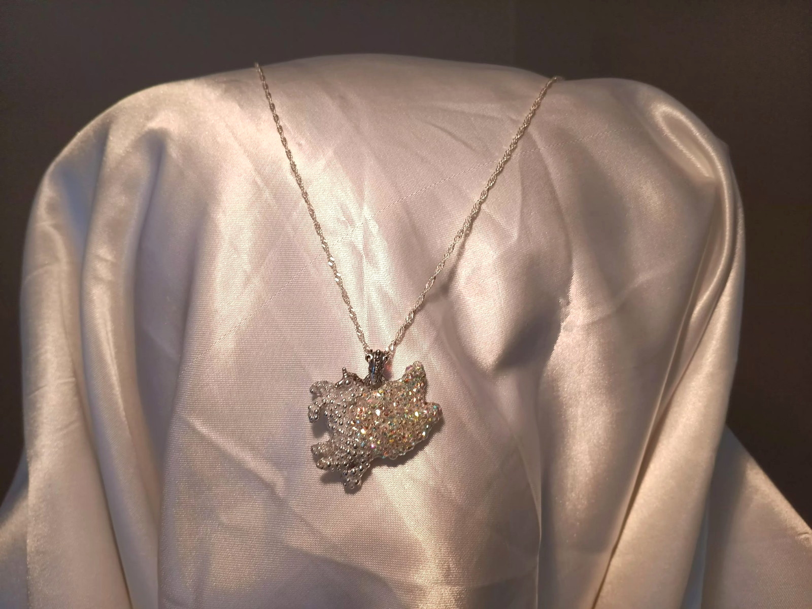 Crystal Unicorn Pendant Necklace, Handmade, Reversible – The Perfect Gift!