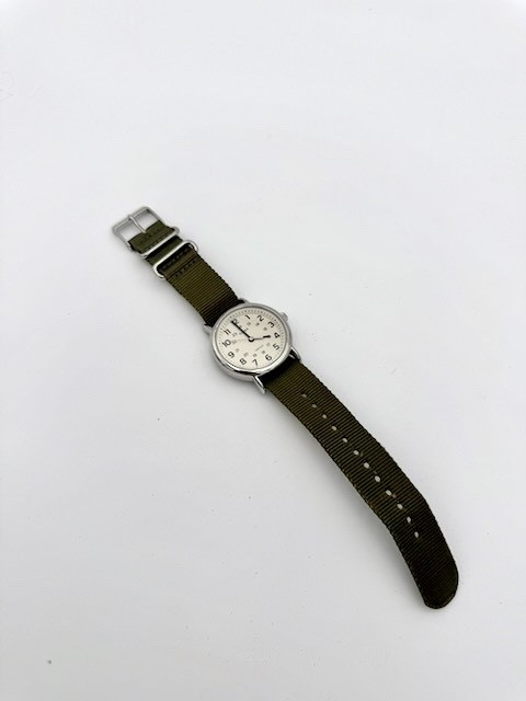 Timex Weekender Green Fabric Nato Strap Watch 38mm TW2R51400