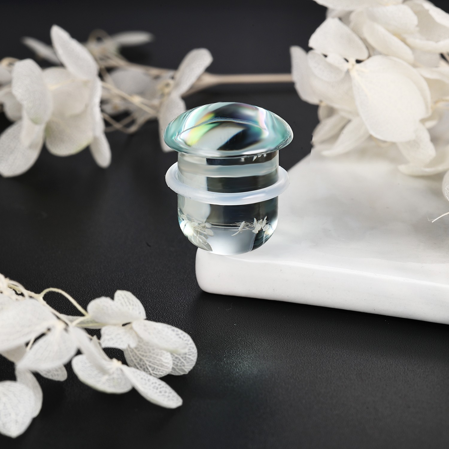3-25MM Single Flare Plugs Tunnels Glass Ear Gauges Ear Lobe Stretching Piercing