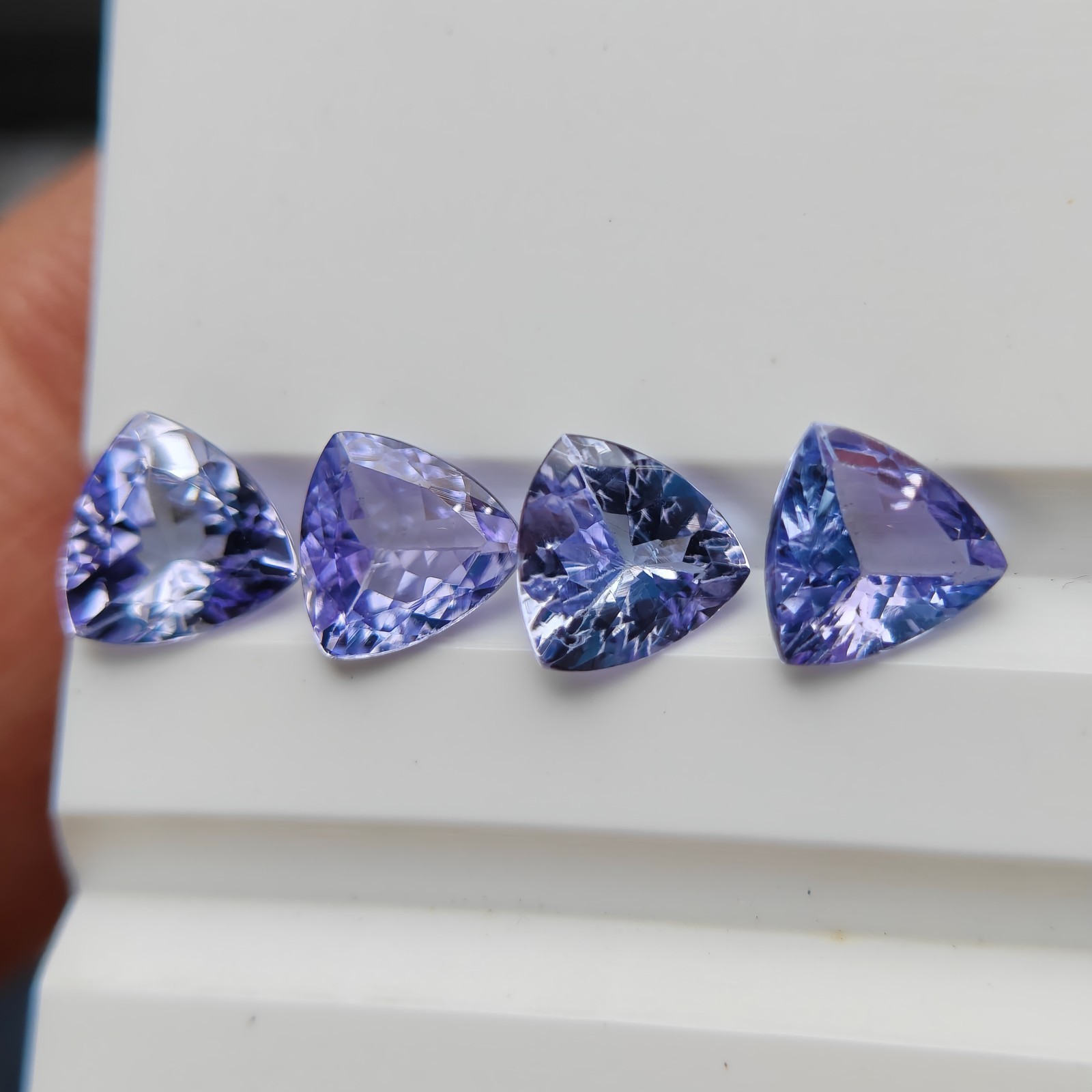 Natural tanzanite lot trillion gemstone loose gemstone jewelry making| 6mm