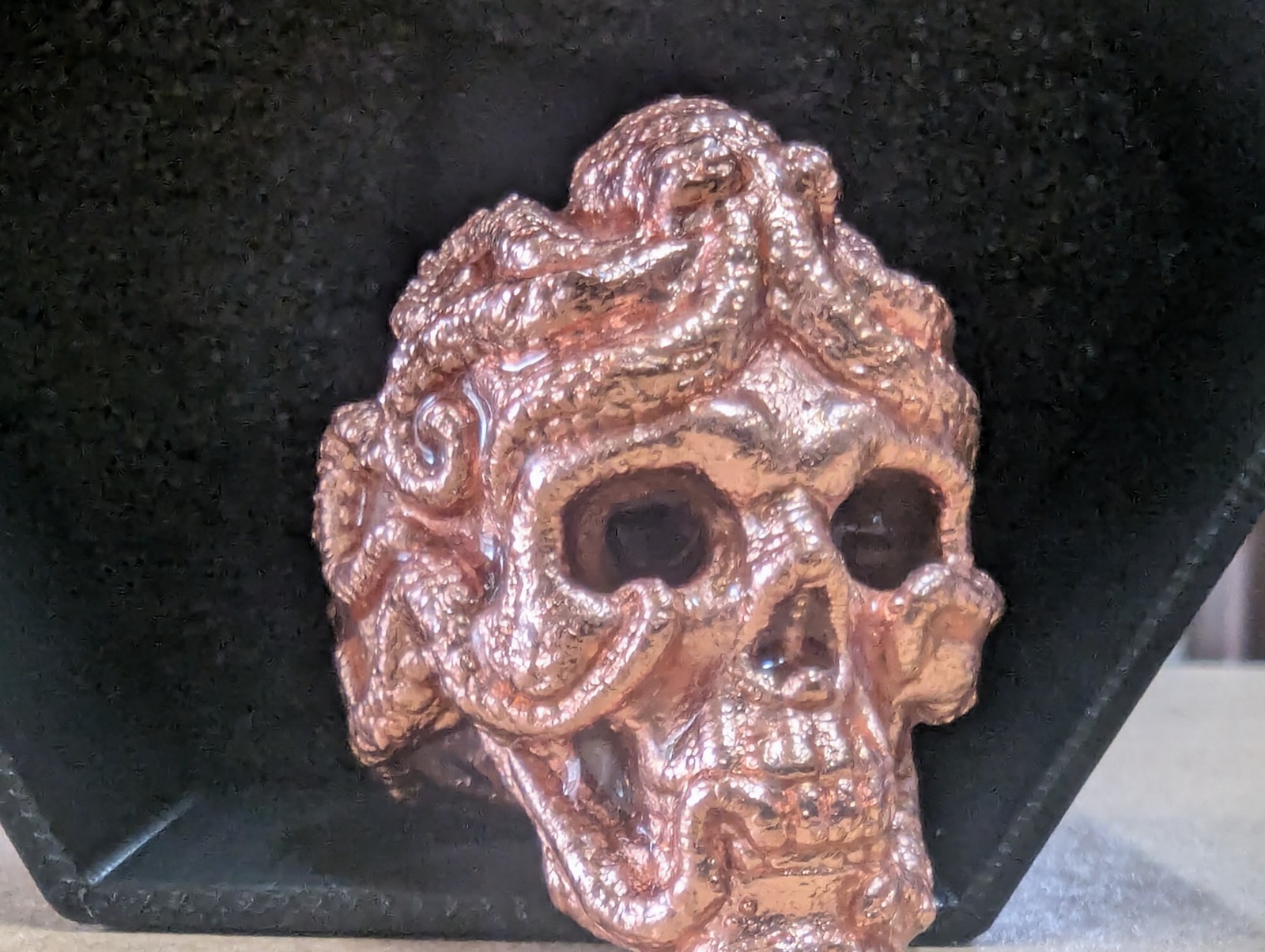 Electroformed Pirate Themed Copper Ring