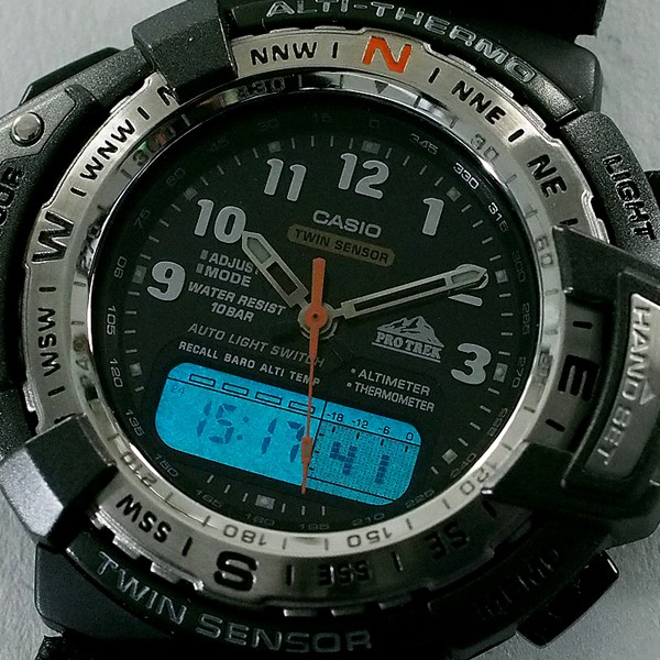 CASIO Pro Trek Auto EL Backlight PRT 71 BJ 3AJF FJ