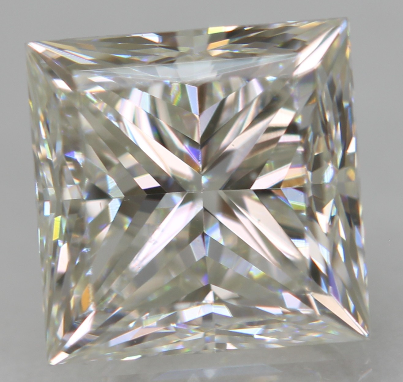 Certified 1.00 Carat F VVS1 Princess Natural MINED Loose Diamond 5.25×5.24mm
