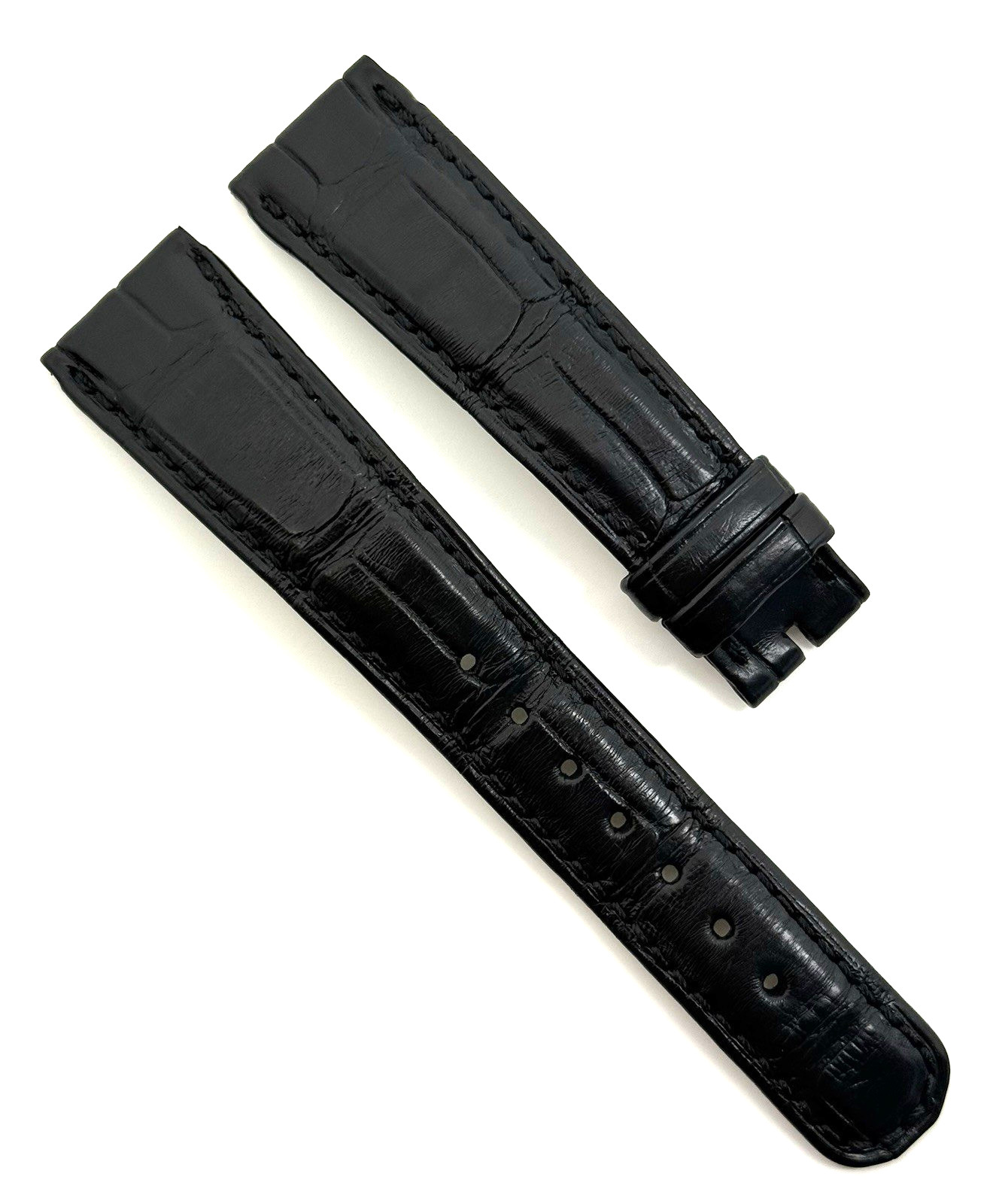A. Lange Sohne 19mm x 16mm Black Alligator Watch Strap Band Authentic OEM