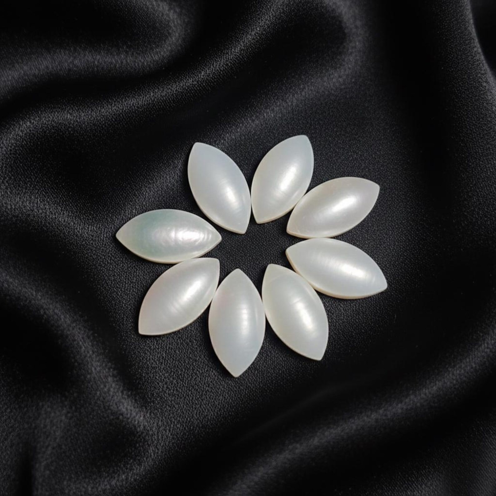 Natural Freshwater Pearl Marquise Cabochon Smooth Gemstone 4x8mm-10x20mm