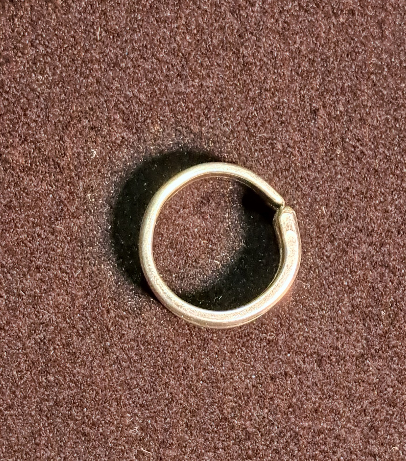 Spoon Ring Handmade bypass Style size 8 Stainless no Pattern