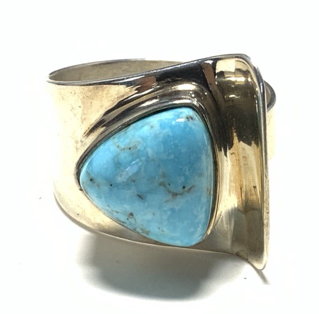 Mine Finds by Jay King Sterling Silver 925 Turquoise Ring Size 10 MB01