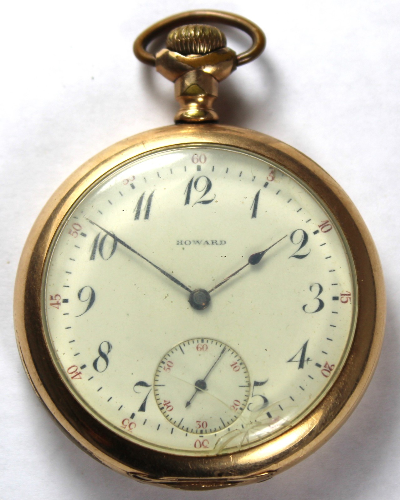 1908 E. Howard Series 9 17j 16s 14k Gold-Filled Pocket Watch – Runs