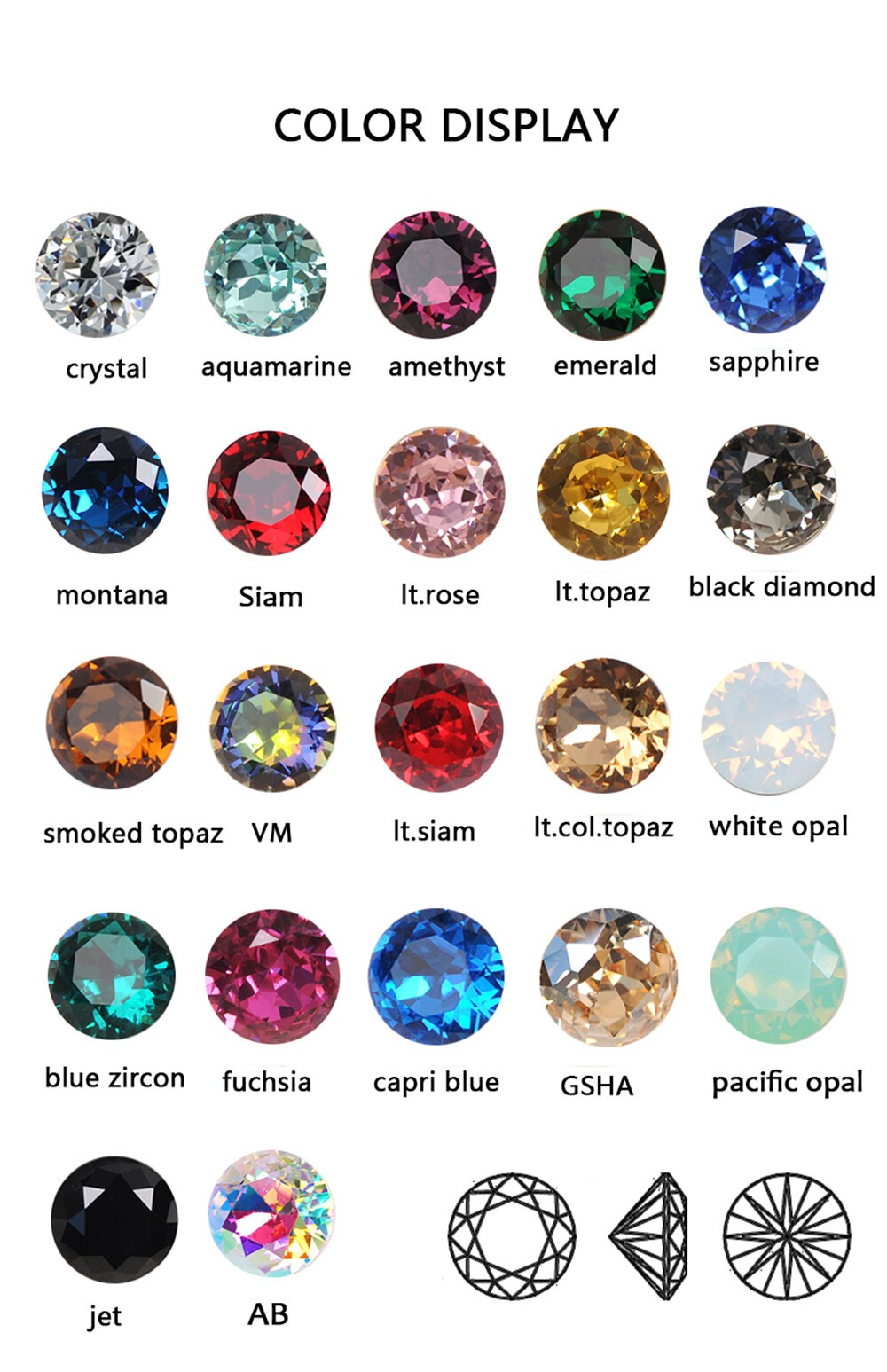 Brilliant Cut Strass Crystal Sew On Fancy Stones Glass Jewelry Marking Beads DIY
