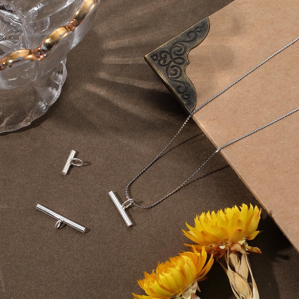 1 Box 3Pcs Pin to Pendant Converter 925 Sterling Silver 3 Sizes Brooch Pendan…