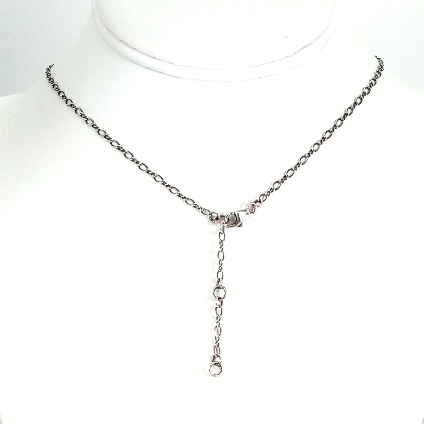 Vintage 925 Sterling Silver Garnet 3D Filigree Floral Necklace & Earrings Set
