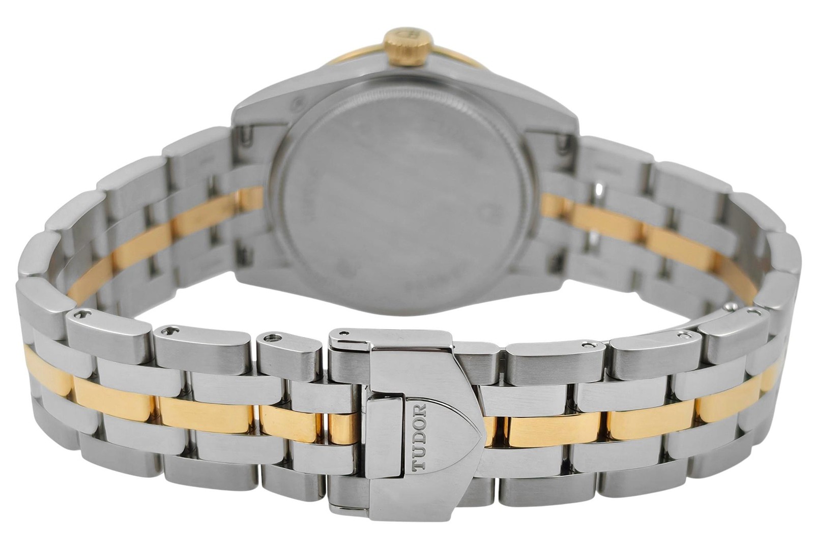 Tudor Glamour 53023 Champagne Factory Diamond Bezel Dial Gold Steel 31MM Ladies