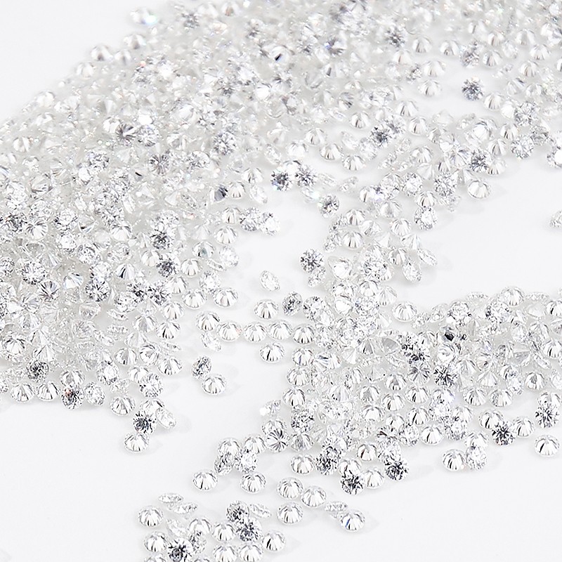 D Color Round VVS1 D Color Moissanite Melee with GRA Certificate Diamond