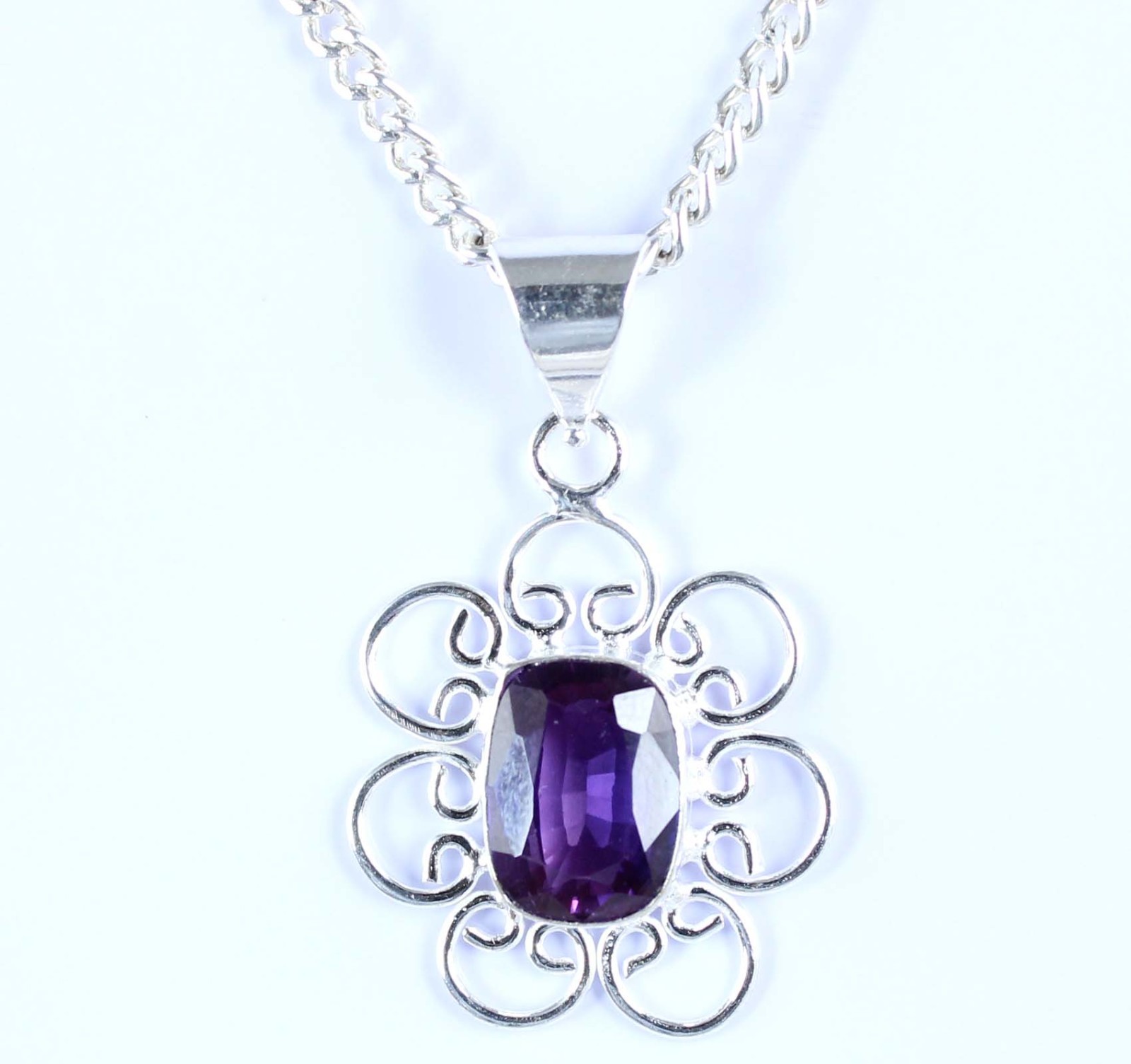 Boysenberry Sapphire 9.85 Ct Natural Cushion Gemstone Men’s Pendant Veterans Day
