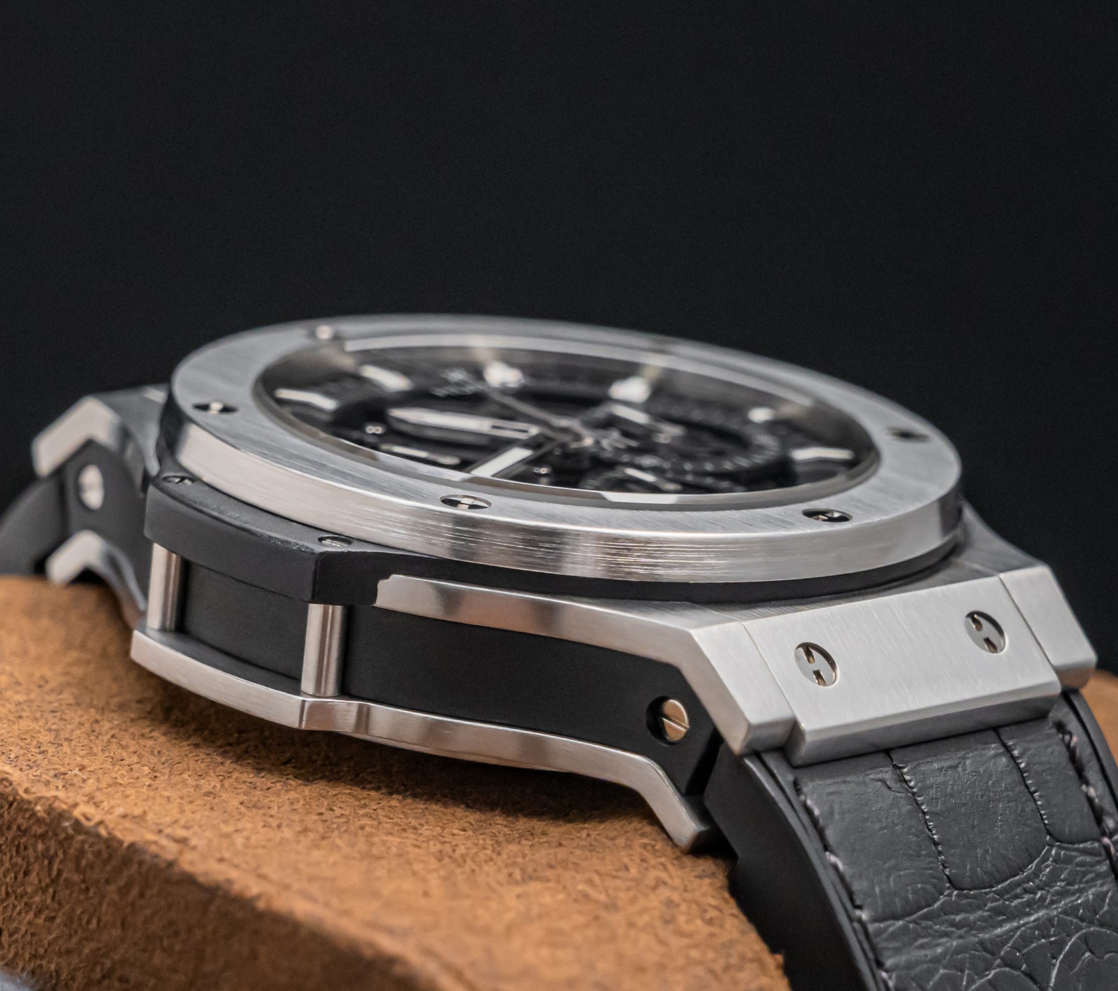 Hublot Aero Bang Big Bang 44 Steel $17K MSRP Papers SERVICED 311.SX.1170.GR