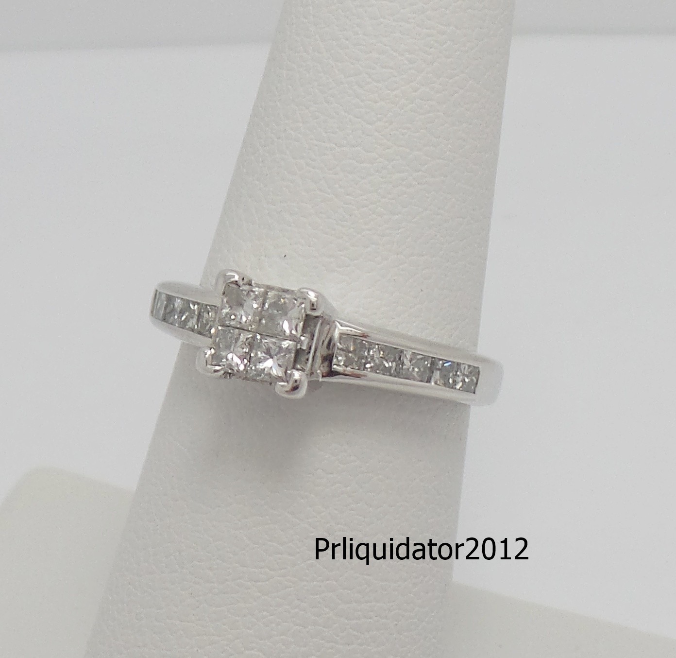 3/4CT Natural Diamond Engagement Wedding Anniversary Bridal Ring 14K White Gold