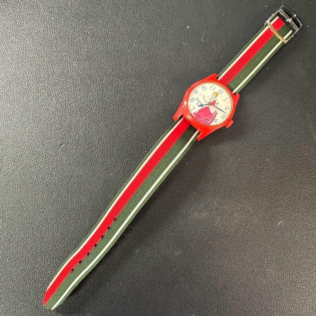 SEIKO 6640-6000 Disney Time Cinderella Hand-Wound Watch From Japan