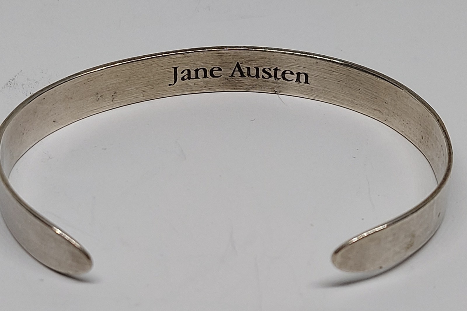 Laurel Elliott dvb Jane Austen Teach Us Cuff Sterling Silver Bracelet