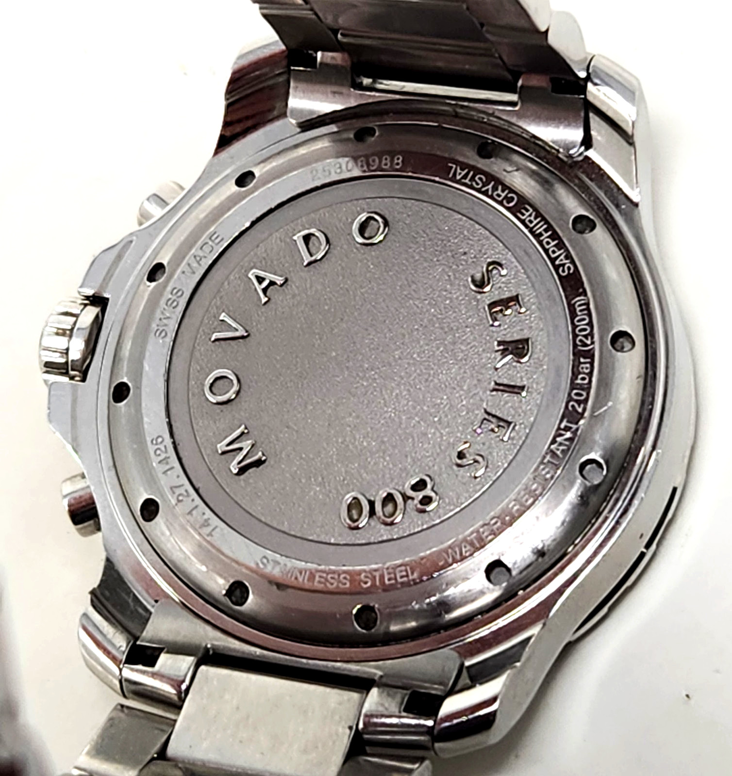 Movado Series 800 Quartz 14.1.27.1426 Chronograph 42mm Diver Watch