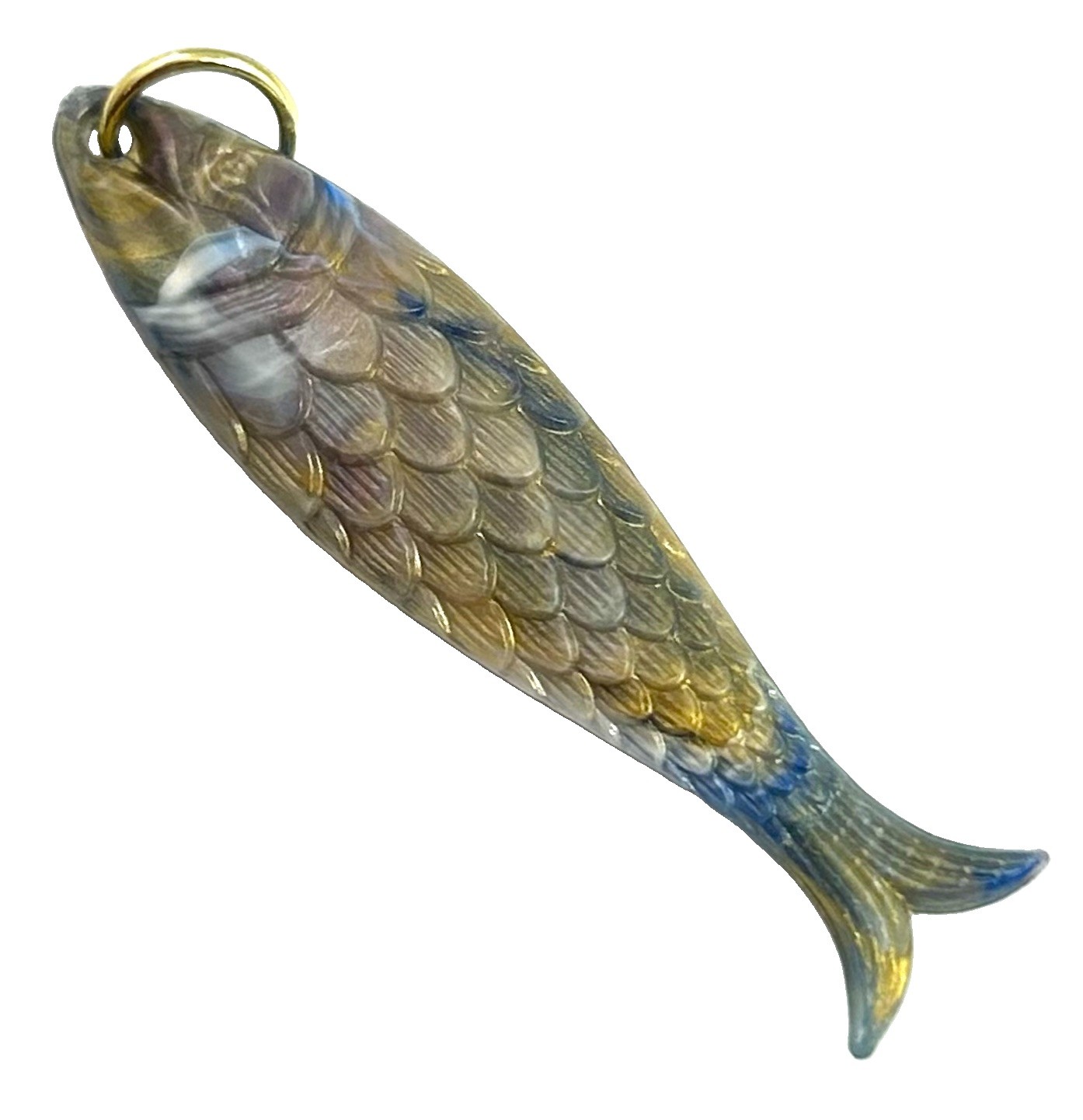 Vintage Fish Charm Pendant Plastic Fish Jewelry For Women Fishing Gift