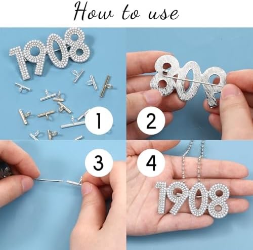 12Pcs Pin to Pendant Converters 3 Sizes Brooch Pendant Converter Brass Pin Neckl