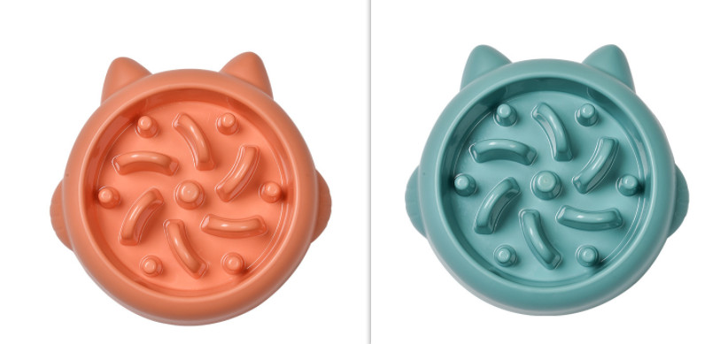 Pet Dog Cat Slow Feeder Bowls Anti Choking Slow Feeder Dish Bowl Home Dog Eating