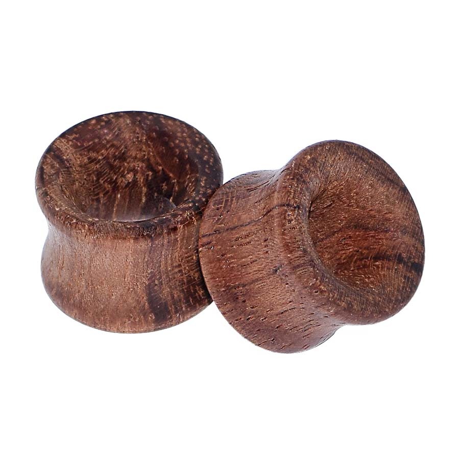 1-2Pair Wood Ear Plug Flesh Tunnels Wooden Ear Gauges Stretcher Expander Plugs