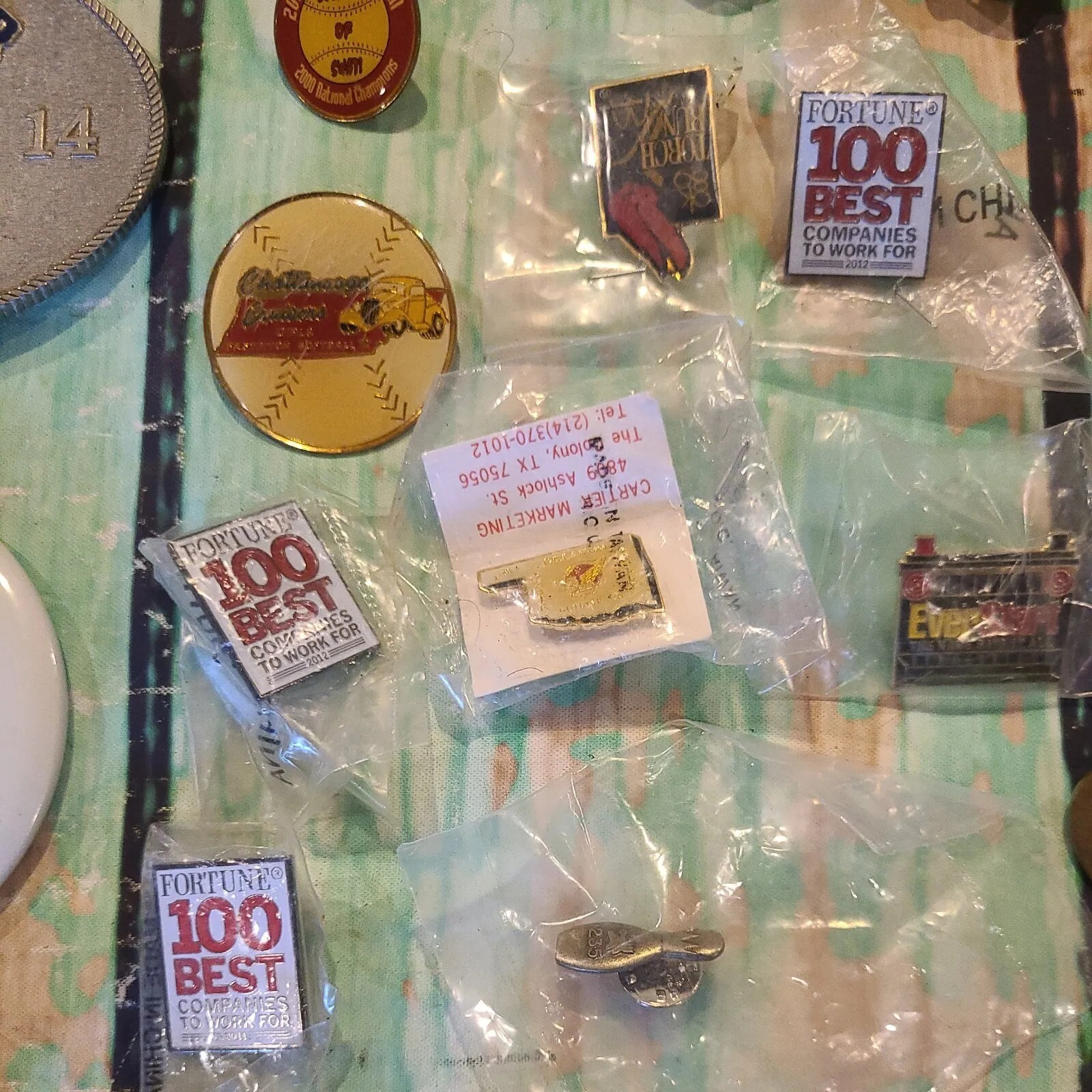 Hat Pin Lot 45 PC Jewelry Junk Drawer Pinback Button & Lapel & Hat Pin Lot